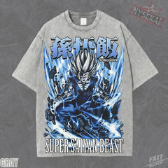 Kitsukai Son Gohan Super Saiyan Beast T-Shirt_ Organic Cotton Anime Print