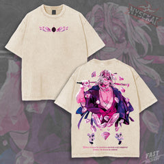 Kitsukai Tengen Uzui Sound Hashira Flamboyant Crystals Vintage Wash Heavyweight Graphic Tee Pump Cover