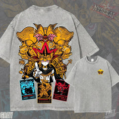 Kitsukai Yami Yugi Exodia Graphic Tee_ Vintage Wash Organic Cotton Anime Shirt