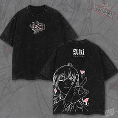 Kitsukai Crimson Contract Anime Devil Hunter Streetwear Shirt Dark Manga Graphic Tee