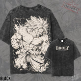Kitsukai Broly Legendary Super Saiyan Anime T-Shirt_ Organic Cotton, Vintage Wash Graphic Tee