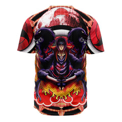 Trippy Meditating Itachi Akatsuki Baseball Jersey Without Piping