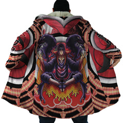 Trippy Meditating Itachi Akatsuki Dream Cloak Coat