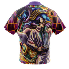 Trippy Jotaro Kujo JoJo's Bizarre Adventure Button Up Hawaiian Shirt