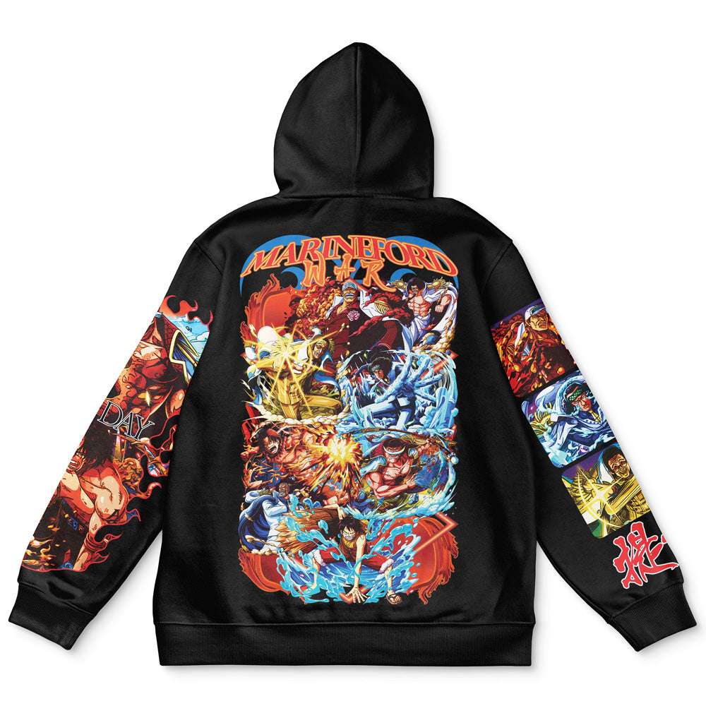 Marineford War One Piece Streetwear Hoodie