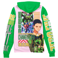 Nataku x Chang Wufei Gundam Wing Endless Waltz Streetwear Zip Hoodie Jacket