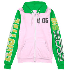 Nataku x Chang Wufei Gundam Wing Endless Waltz Streetwear Zip Hoodie Jacket