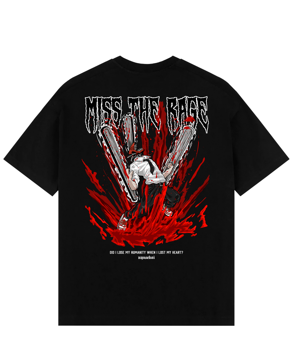 Denji X Miss The Rage - Chainsaw Man Oversize T-Shirt