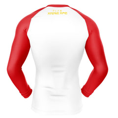 Saitama Oppai One-Punch Man Long Sleeve Rash Guard Compression Shirt