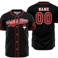 Personalized Uchicha Clan Shippuden Baseball Jersey