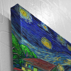 Ponyo Starry Night Studio Ghibli Canvas Print Wall Art