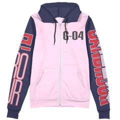 Sandrock x Quatre Raberba Winner Gundam Wing Endless Waltz Streetwear Zip Hoodie Jacket