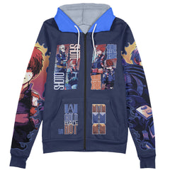 Todoroki Shoto V2 My Hero Academia Streetwear Zip Hoodie Jacket