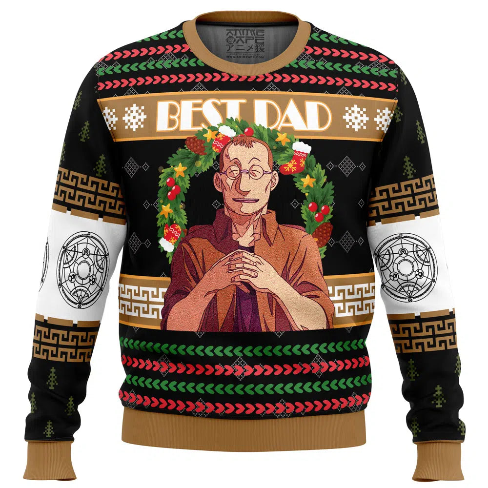 Christmas Shou Tucker Best Dad Fullmetal Alchemist Ugly Christmas Sweater
