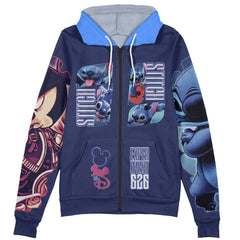 Stitch Streetwear Zip Hoodie Jacket