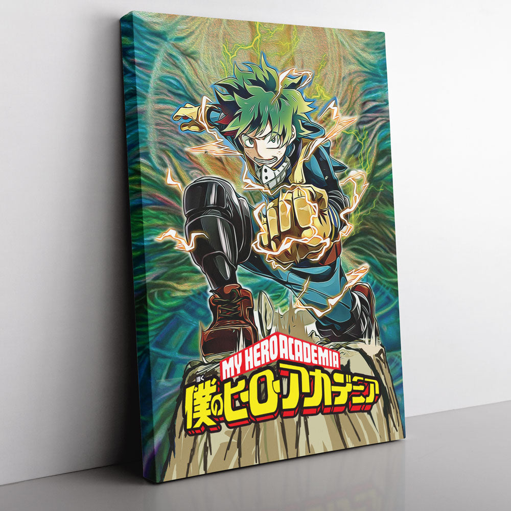 Trippy Deku My Hero Academia Canvas Print Wall Art