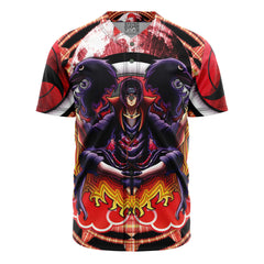 Trippy Meditating Itachi Akatsuki Baseball Jersey Without Piping