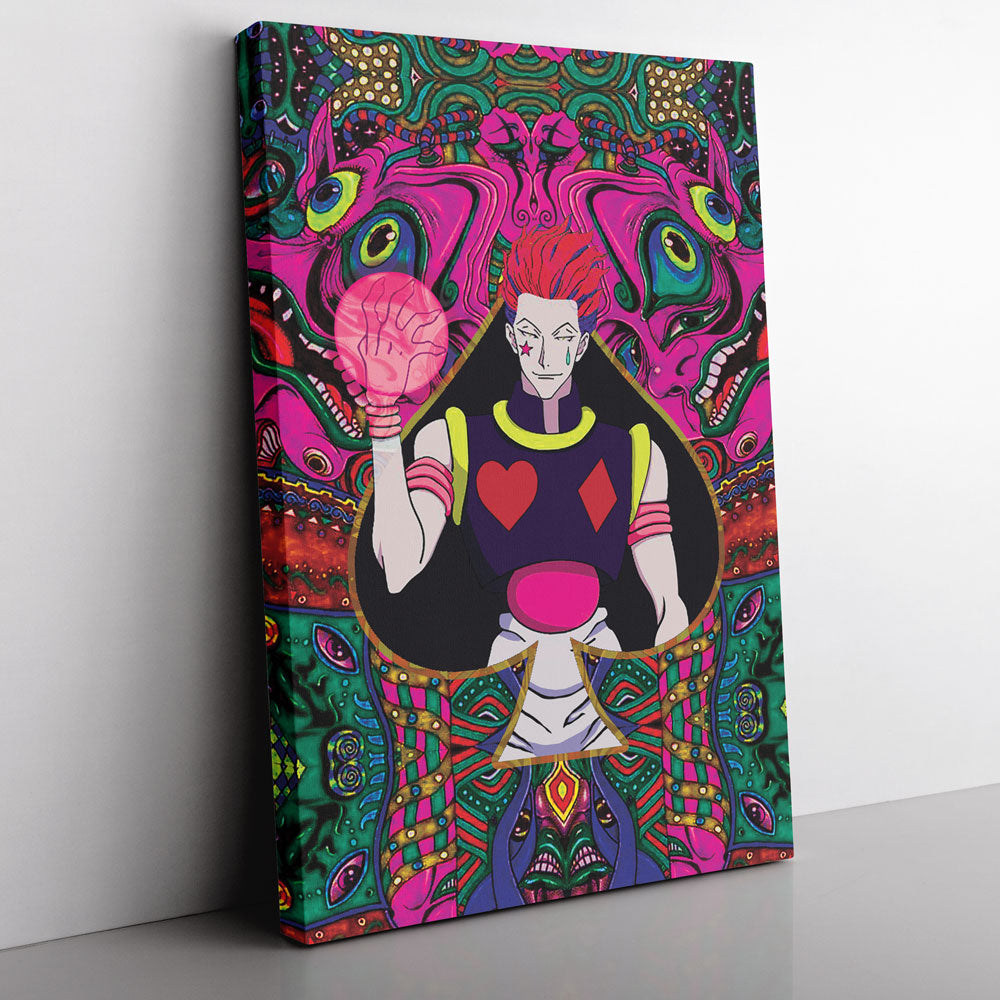 Trippy Mystic Faces Hisoka Hunter X Hunter Canvas Print Wall Art