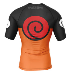 Uzumaki V2 Shippuden Short Sleeve Rash Guard Compression Shirt