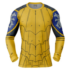 Escanor Armor V2 Seven Deadly Sins Long Sleeve Rash Guard Compression Shirt
