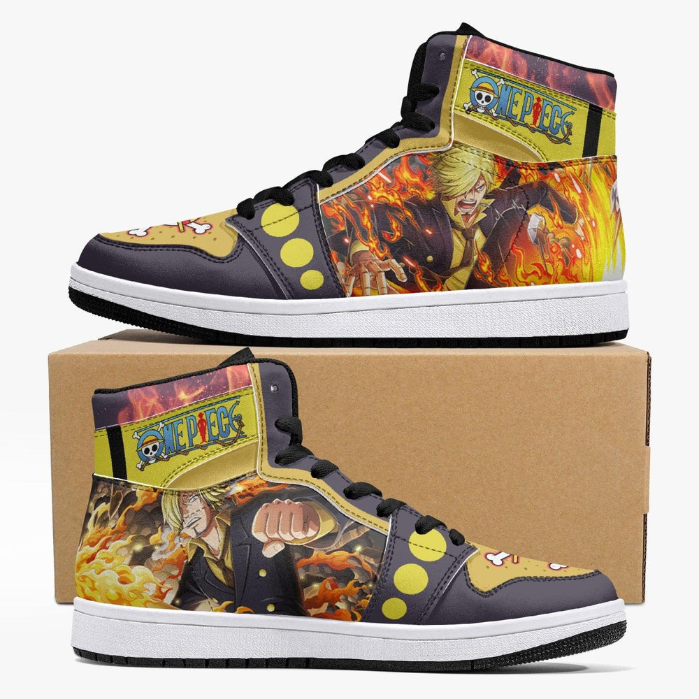 Vinsmoke Sanji Timeskip One Piece Mid 1 Basketball Shoes