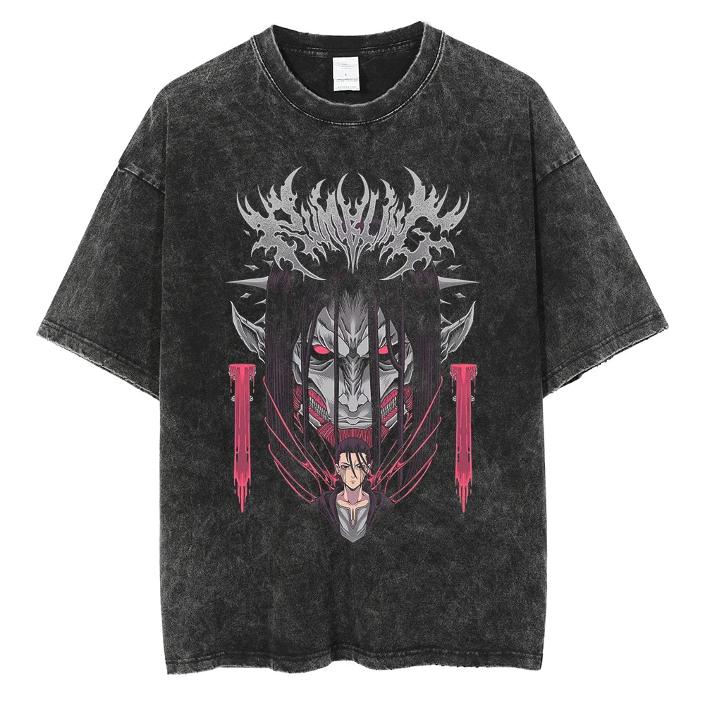 "The Rumbling V3" Vintage Oversized T Shirt