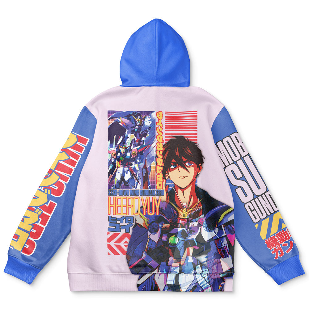 Heero Yuya x Wing Zero Gundam Wing Endless Waltz Streetwear Hoodie