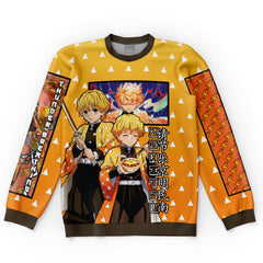 Agatsuma Zenitsu Haori Demon Slayer Streetwear Sweatshirt