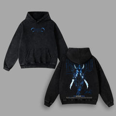 Kitsukai "Beru" Solo Leveling Vintage Oversized Hoodie