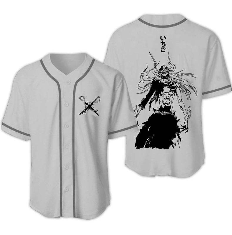 Kaos Ichigo Kurosaki Bleach Version Baseball Jersey