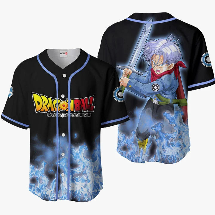 3D Anime Trunks Custom Fandom - Dragon Ball Baseball Tee