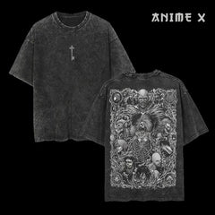 "All Titan Shifters Attack on Titan" Vintage Washed Oversized T-Shirt - 