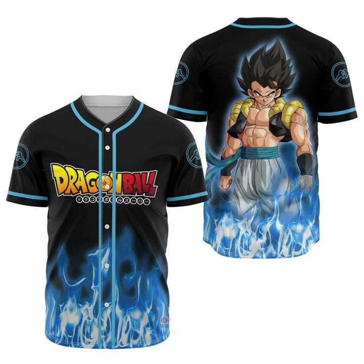 3D Anime Gogeta Custom Fandom - Dragon Ball Baseball Tee