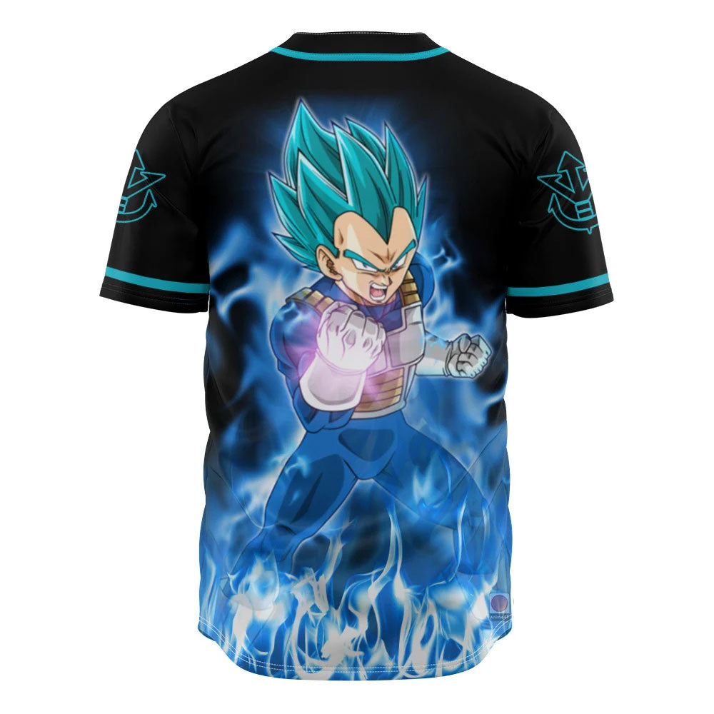 3D Anime Vegeta Blue Custom Fandom - Dragon Ball Baseball Tee