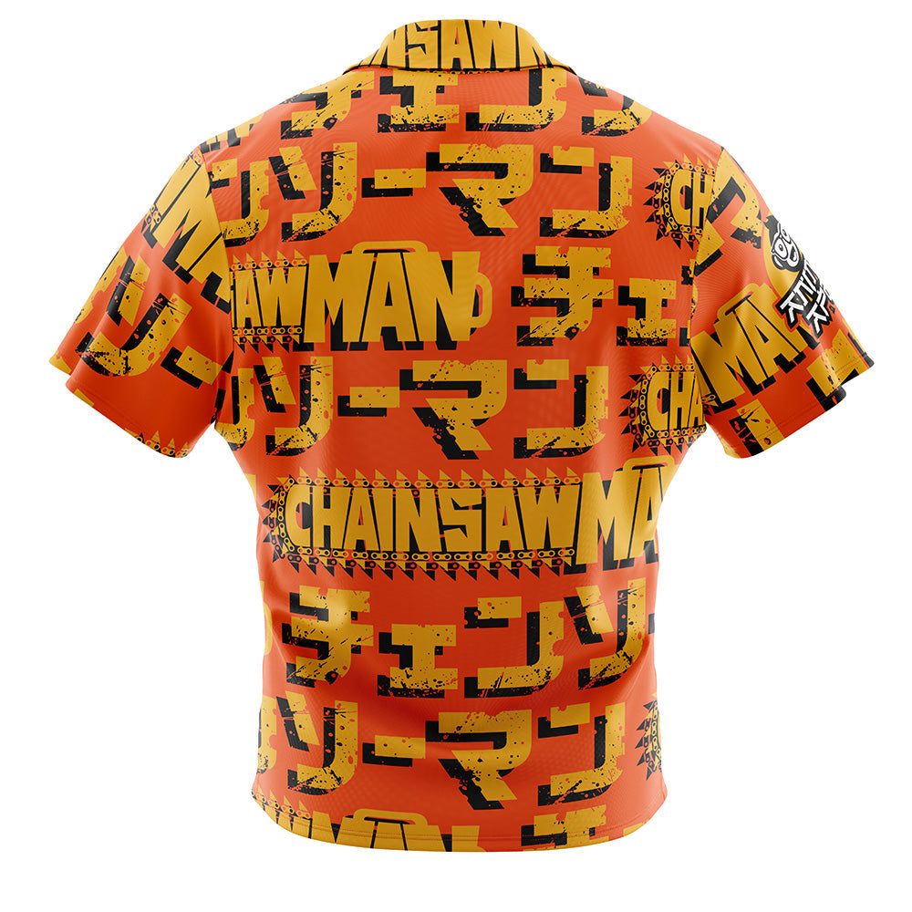 Denji Chainsaw Man Button Up Hawaiian Shirt
