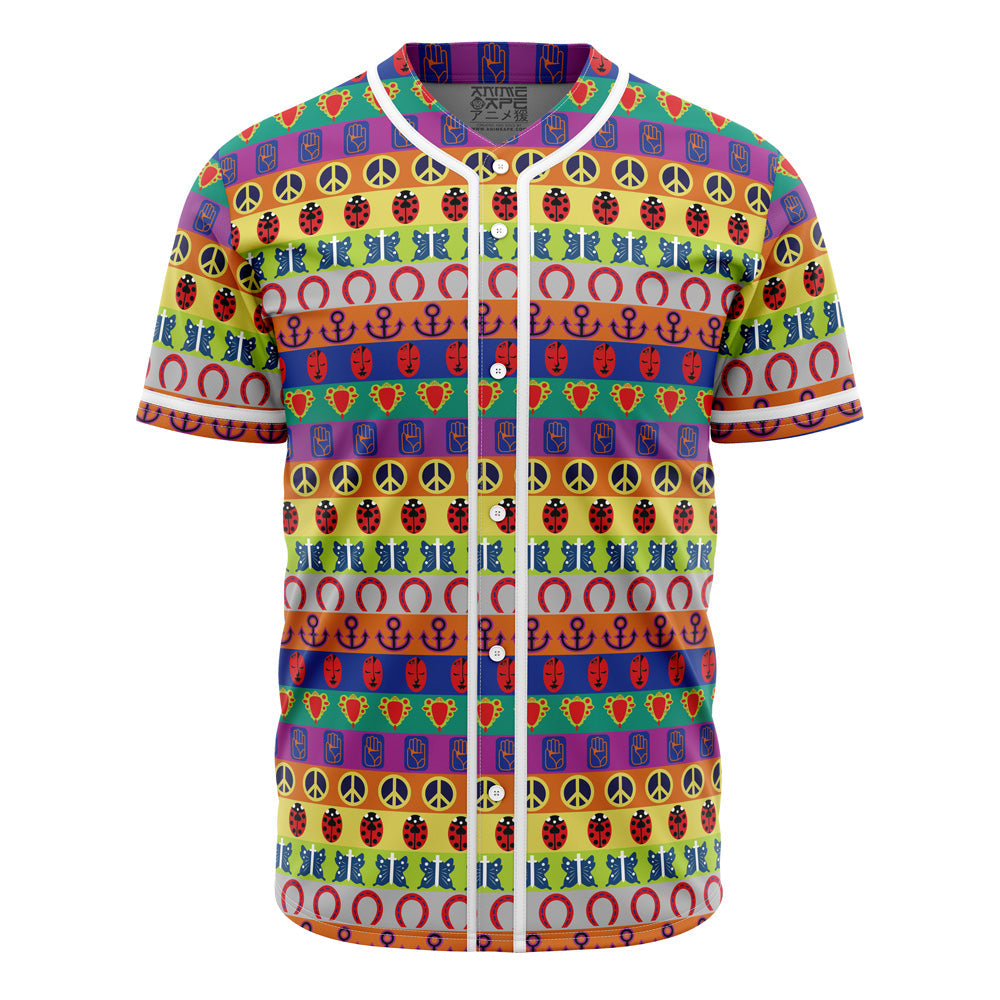 All Symbols Pattern Jojo’s Bizarre Adventure Baseball Jersey