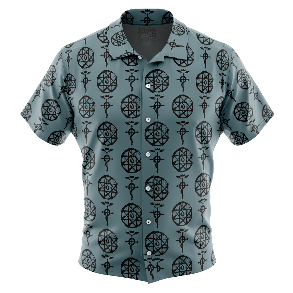 Alphonse V1 Fullmetal Alchemist Button Up Hawaiian Shirt