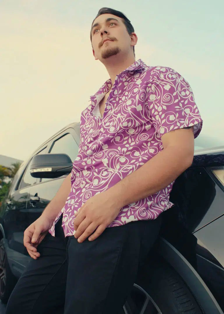 Biscuit Oliva Baki Button Up Hawaiian Shirt