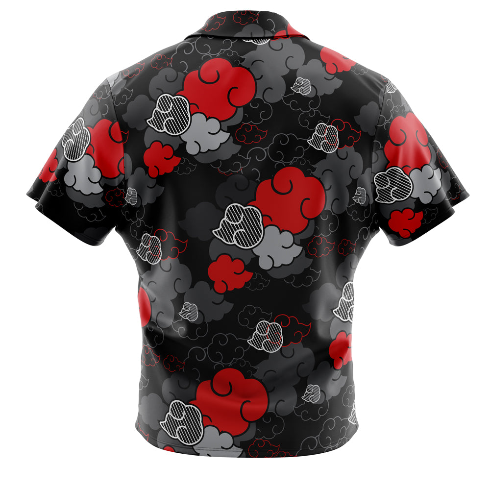 Black Aloha Akatsuki Button Up Hawaiian Shirt