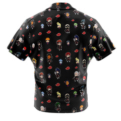Chibi Akatsuki Pattern Button Up Hawaiian Shirt