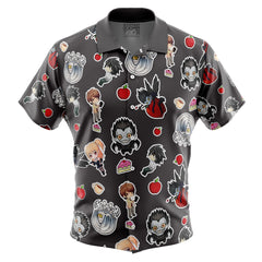 Chibi Death Note Pattern Button Up Hawaiian Shirt