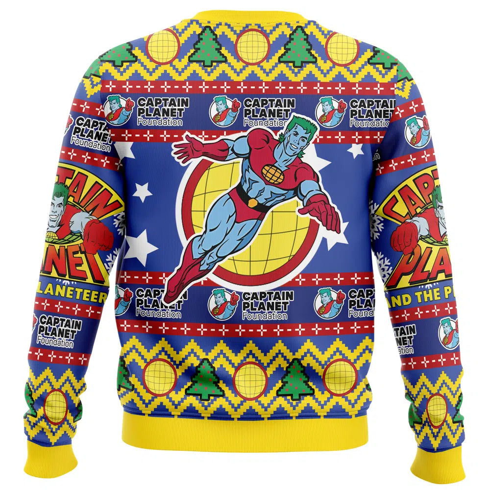 Captain Planet and the Planeteers Ugly Christmas Sweater