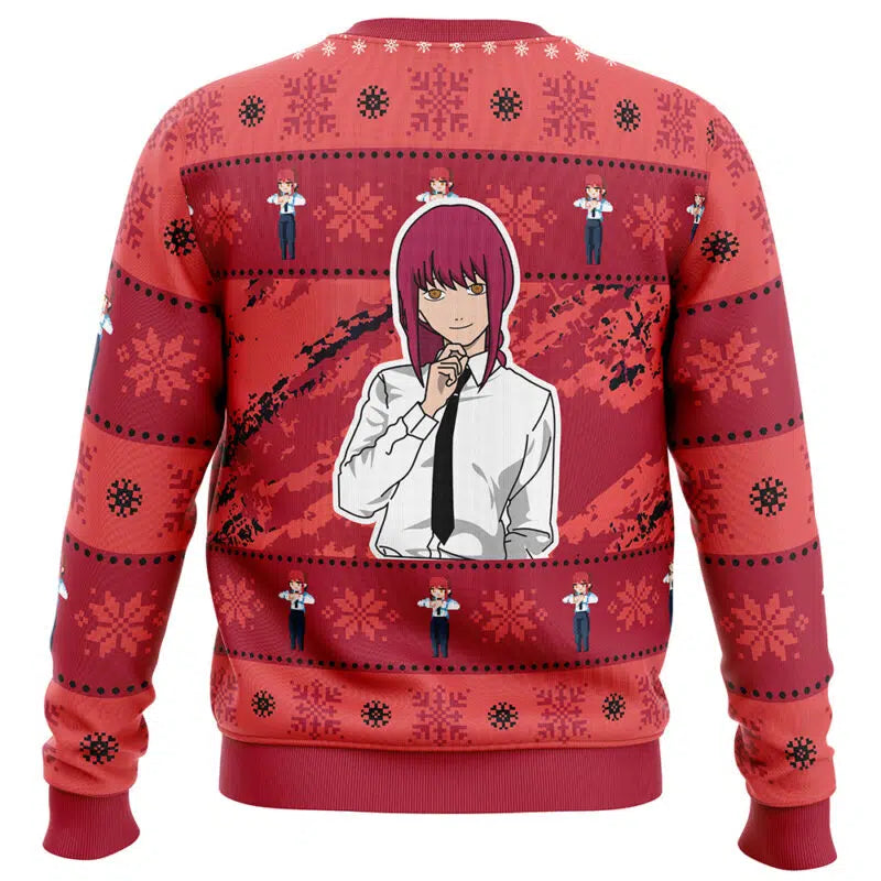 Kitsukai "Makima (Control Devil)" Chainsaw Man Ugly Christmas Sweater