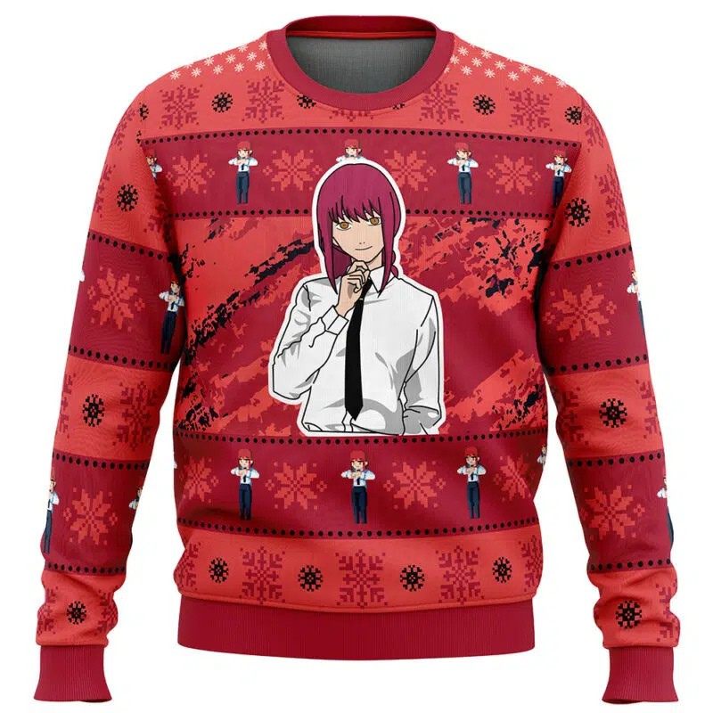 Kitsukai "Makima (Control Devil)" Chainsaw Man Ugly Christmas Sweater