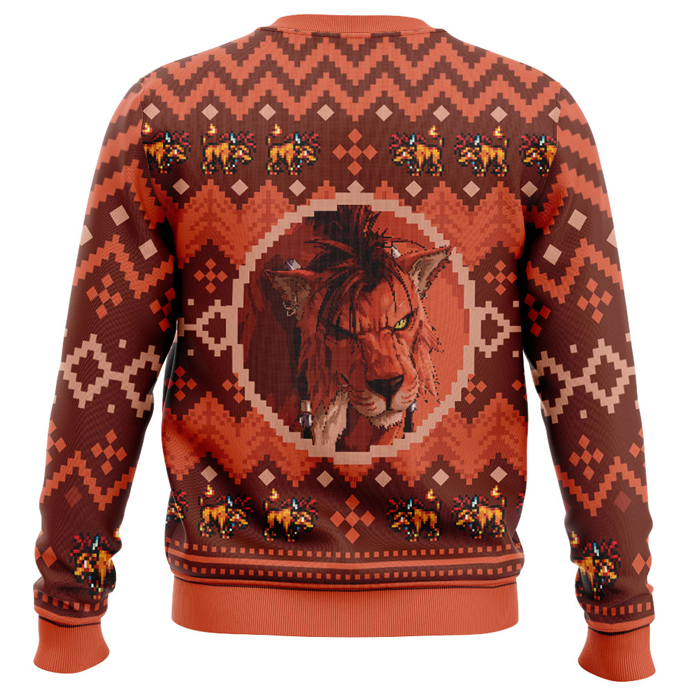 Christmas Red XIII Final Fantasy VII Ugly Christmas Sweater
