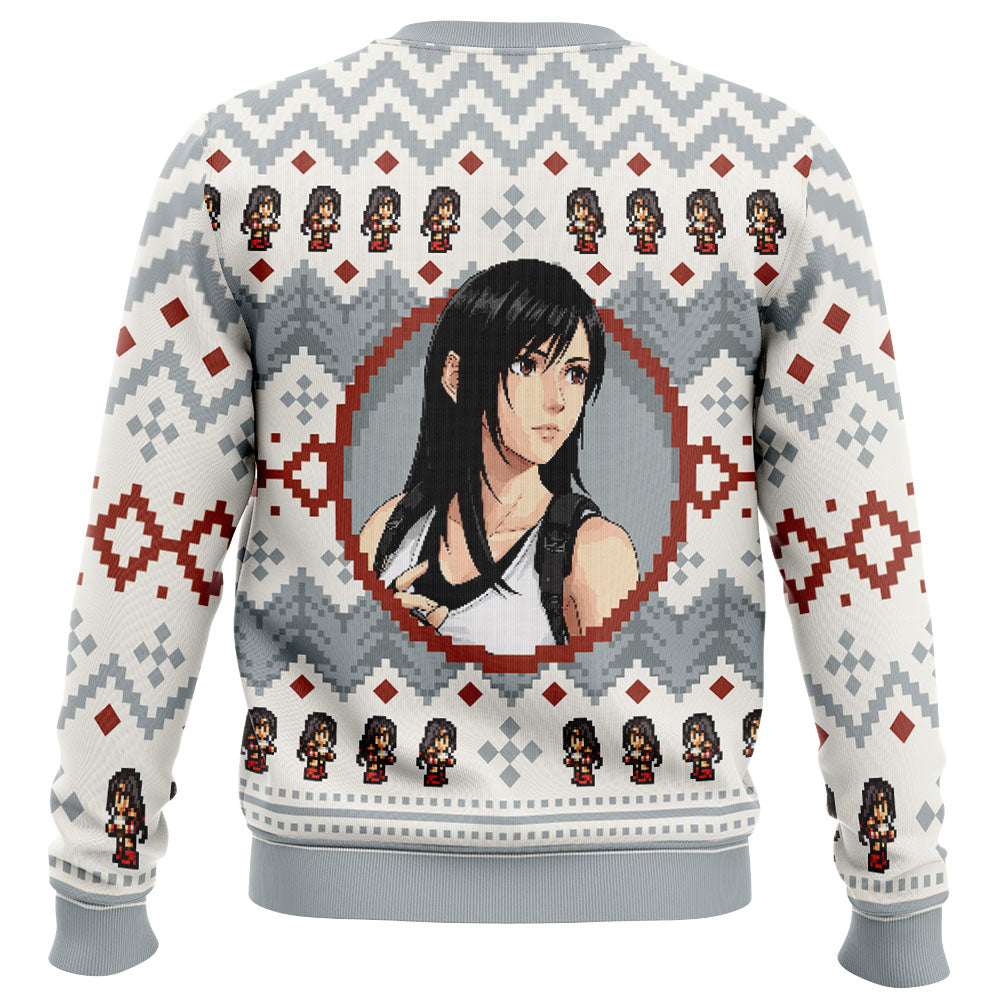Christmas Tifa Final Fantasy VII Ugly Christmas Sweater
