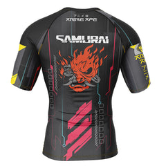 Cyberpunk 2077 Short Sleeve Rash Guard Compression Shirt