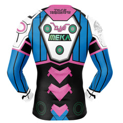 D.VA Overwatch Long Sleeve Rash Guard Compression Shirt