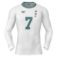 Date Tech Aone #7 Haikyuu Long Sleeve Rash Guard Compression Shirt