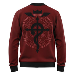 Edward Fullmetal Alchemist Knitted Cardigan Sweater